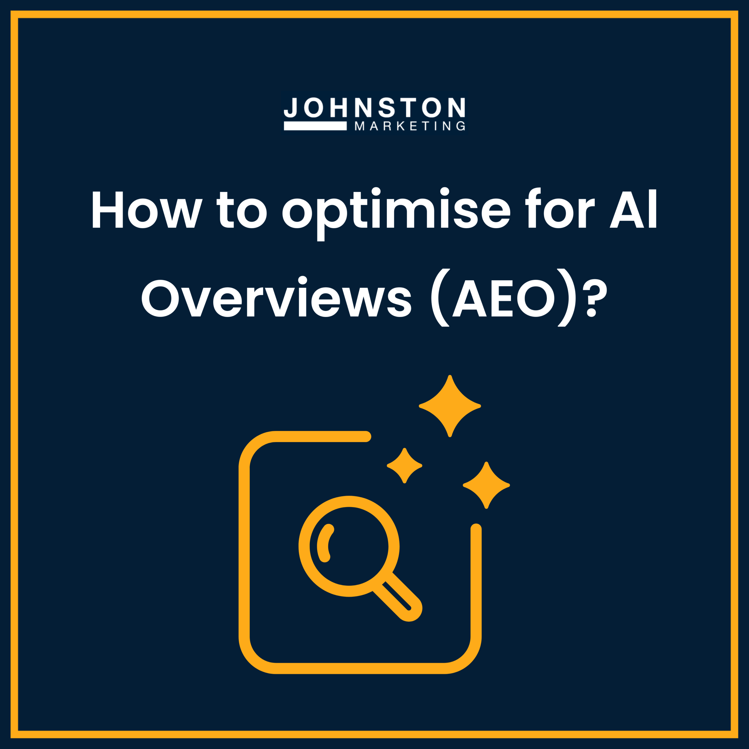 How to optimise for AI overviews